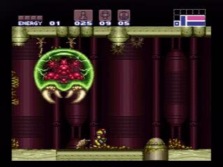 mother brain super metroid fight